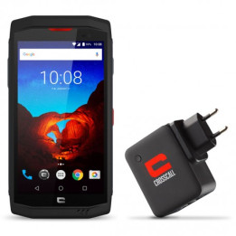 BDL CROSSCALL TREKKER X3 NOIR + POWERPACK + FILM VERRE TREMPE TX3